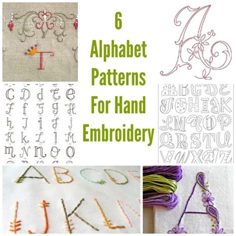 Hand Embroidery Alphabet Templates 6